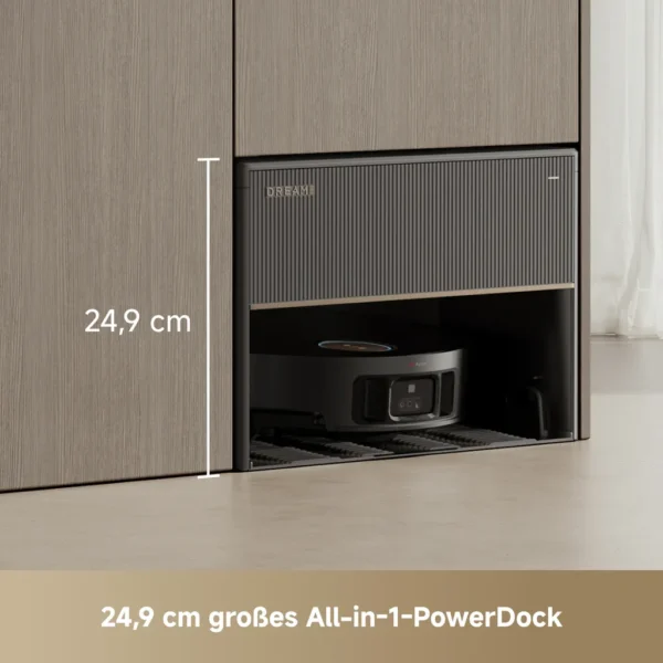 DREAME X50 Master Staubsaugerroboter mit 24,9cm Basisstation,Automatisches Nachfüllen＆Entleeren,Nachlaufsystem,AI Hindernisvermeidung,20000Pa, Schwarz – Bild 8