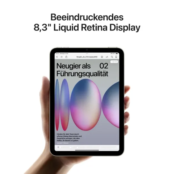Apple iPad mini 2024 WiFi + Cellular 256 GB Polarstern MXPX3NF/A – Bild 5