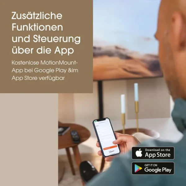 Vogel`s SIGNATURE TVM 7675 PRO Elektrische Wandhalterung schwenkbar bis 77Zoll – Bild 5
