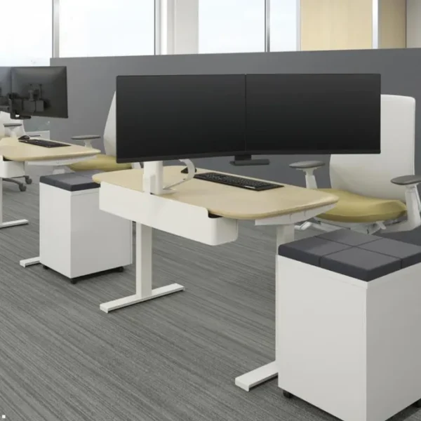 Ergotron TRACE™ Monitorhalterung mit patentierter CF-Technologie weiß bis 9,8Kg – Bild 5